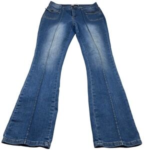 REVELATION DENIM Womens Size 6 Flare Jeans Blue Wash High Rise Pockets